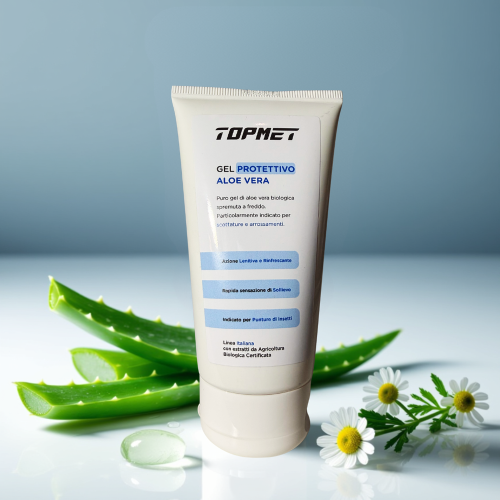 Gel protettivo Aloe Vera 99% TOPMET da 150 ml