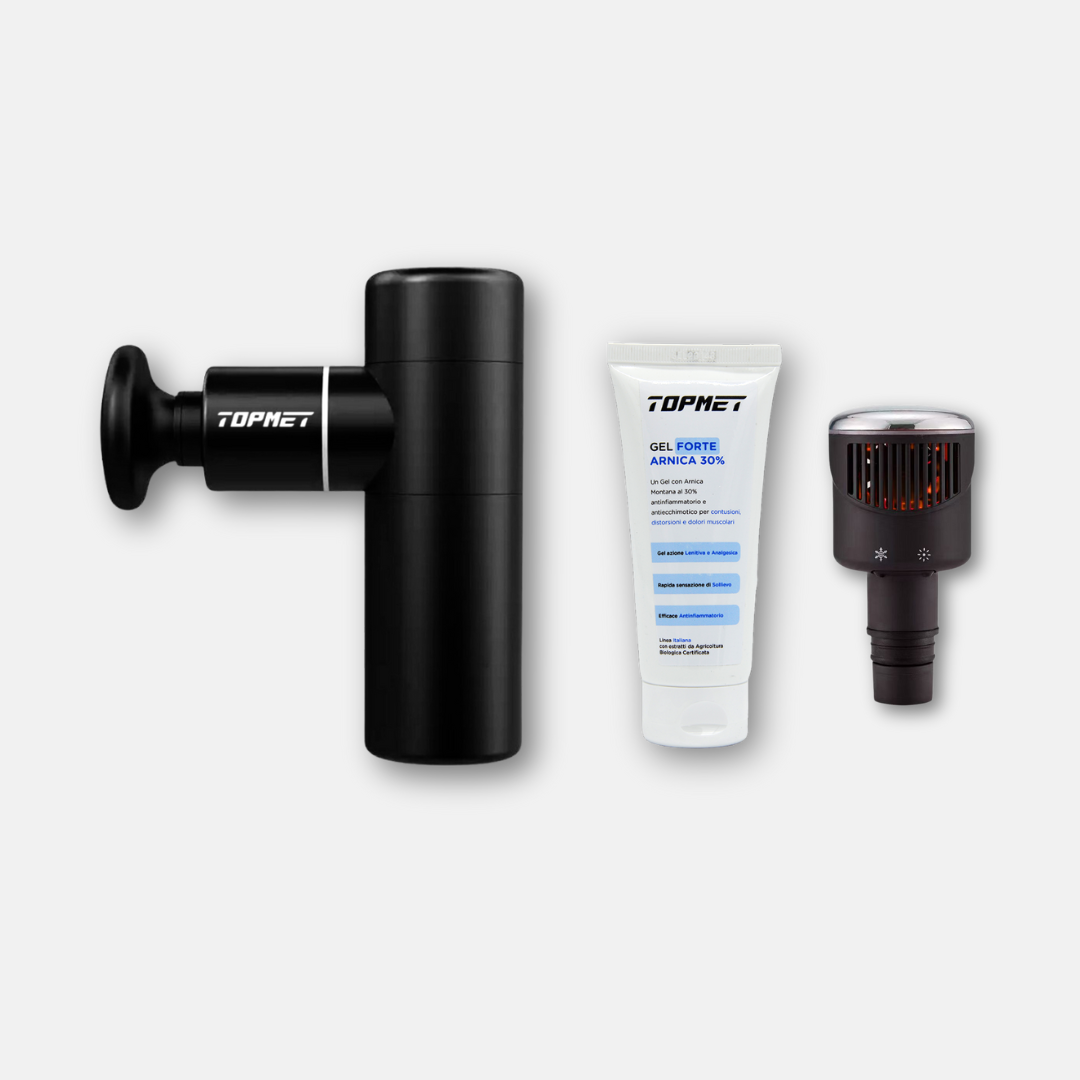I tre prodotti inclusi nel Kit Premium TOPMET